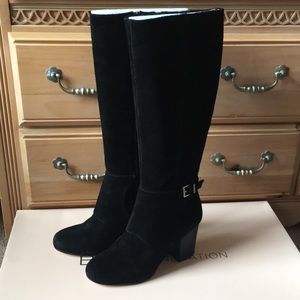 BCBGenetion suede black tall boots